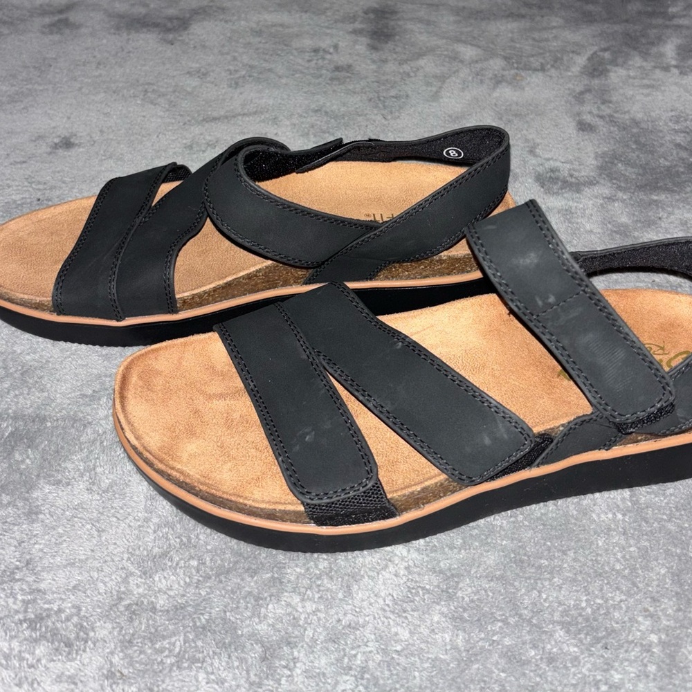 Skechers Women’s Comfort Sandals | Size 8 | NWOT | Black Memory Foam - Picture 3 of 6